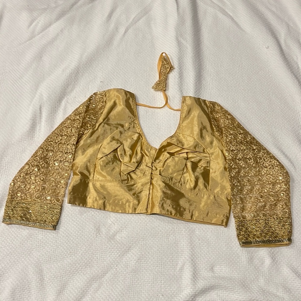 Light gold saree blouse
